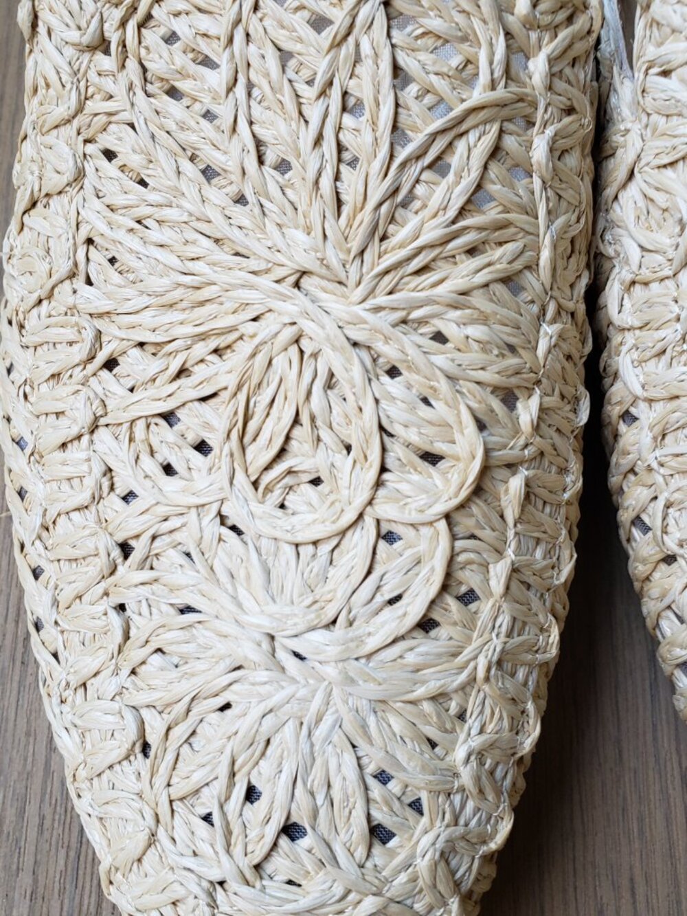 BNWoT A NEW DAY woven straw floral mule (9) sandal slides